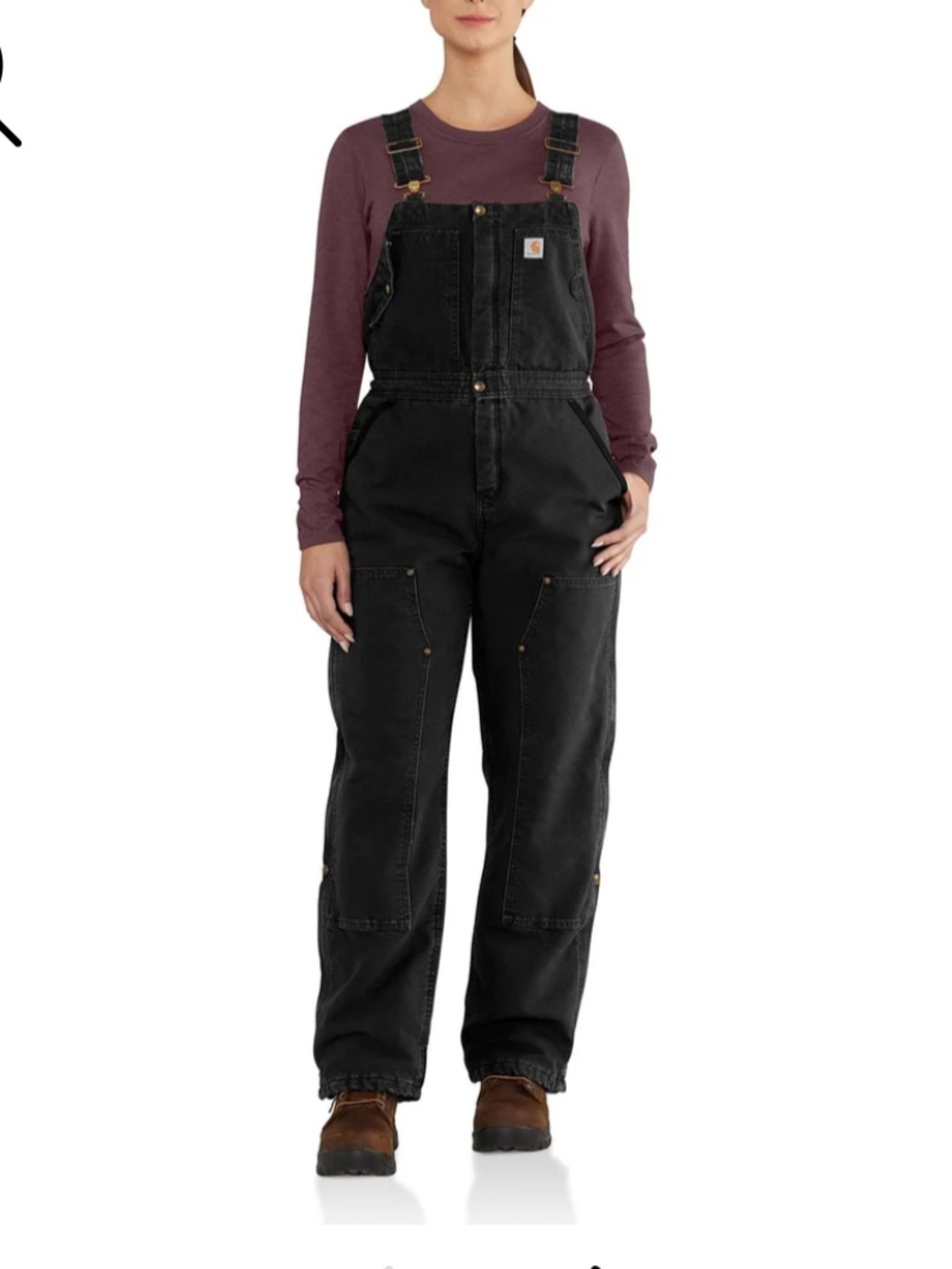 Carhartt Women’s WEATHERED DUCK WILDWOOD BIB
OVERALL BLACK